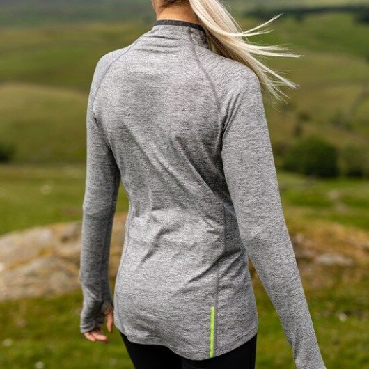 Inov-8 Light Grey Train Elite Long Sleeve Half Zip Mid Layer Women's