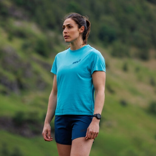 Inov-8 Teal Graphic T-Shirt Ss ''Brand'' Women's