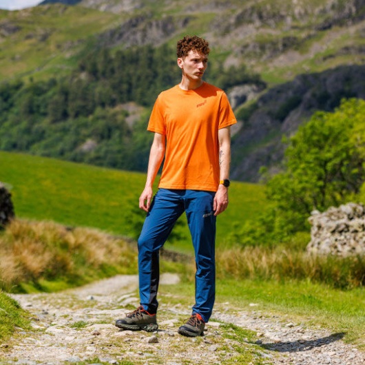 Orange Inov-8 Graphic T-Shirt Short Sleeve ''Brand'' Men's Fashion